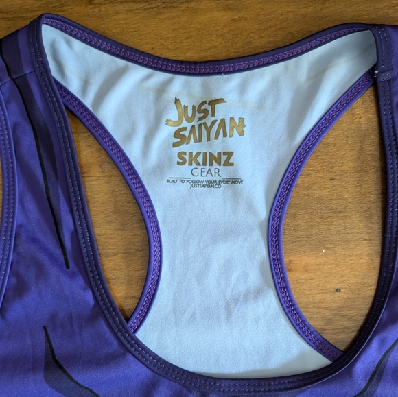 Skinz Gear purple and blue racer back tank top size small - Picture 7 of 7